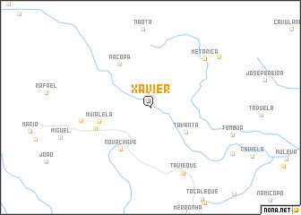 map of Xavier