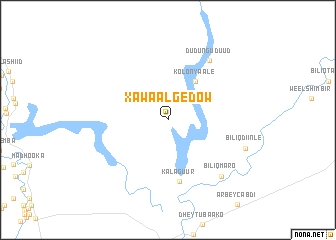 map of Xawaal Gedow