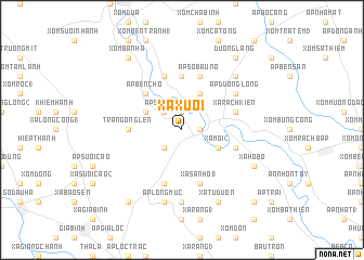 map of Xá Xuối