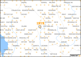 map of Xayá