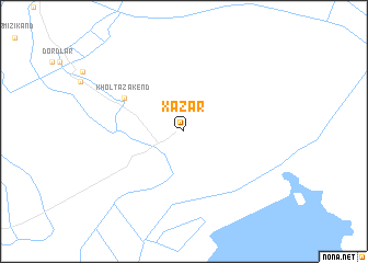 map of Xǝzǝr