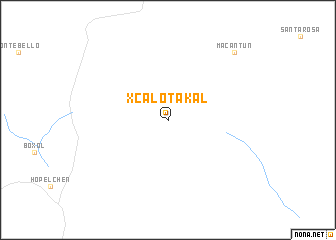map of Xcalotakal