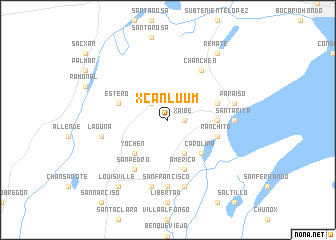 map of Xcanluum