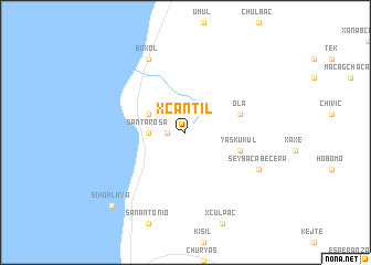 map of Xcantil