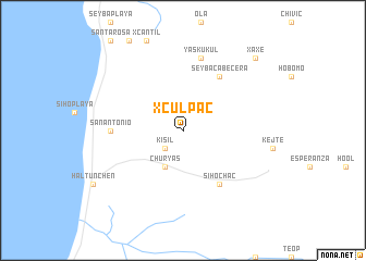 map of Xculpac