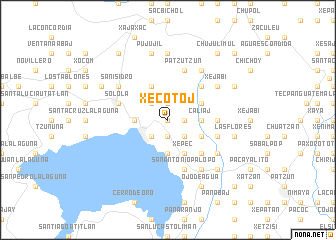 map of Xecotoj