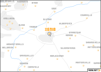 map of Xenia