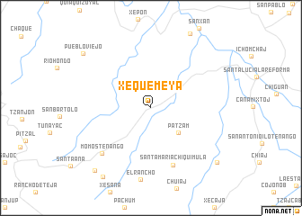 map of Xequemeyá