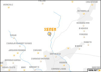 map of Xerém