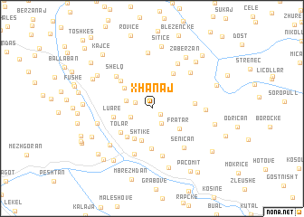 map of Xhanaj