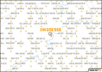 map of Xhignesse