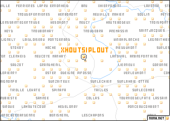 map of Xhout-si-Plout