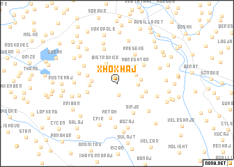 map of Xhoxhaj