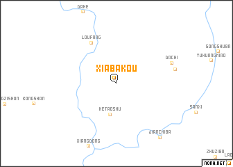 map of Xiabakou