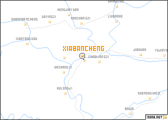 map of Xiabancheng