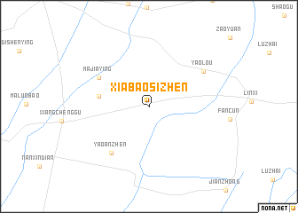 map of Xiabaosizhen