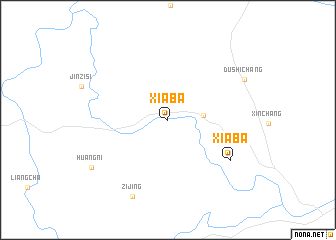 map of Xiaba