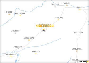map of Xiacengpu