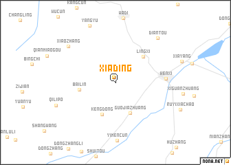 map of Xiading