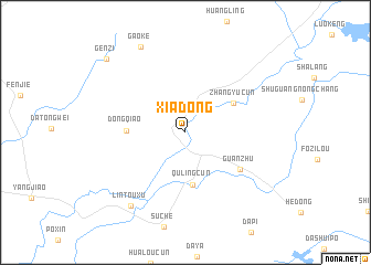 map of Xiadong