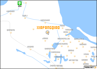 map of Xiafangqiao