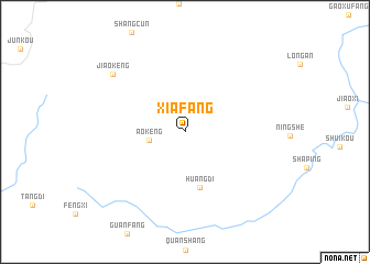 map of Xiafang