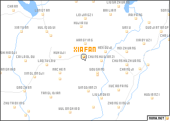 map of Xiafan