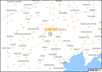 map of Xiafan