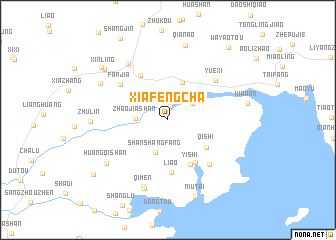 map of Xiafengcha