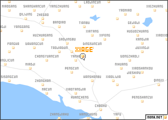 map of Xiage