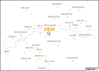 map of Xiage