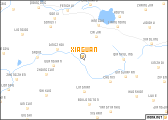 map of Xiaguan