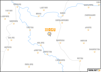 map of Xiagu