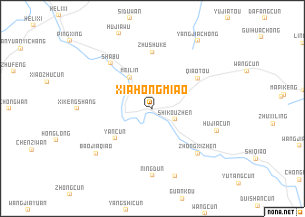 map of Xiahongmiao