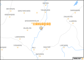 map of Xiahuaqiao