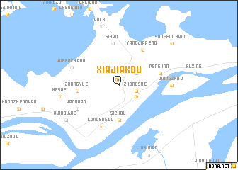 map of Xiajiakou