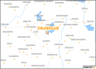 map of Xiajiangjia