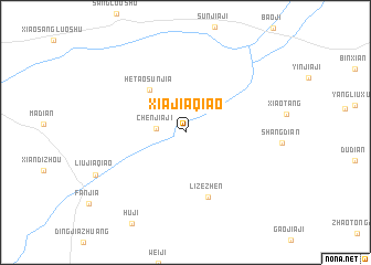 map of Xiajiaqiao