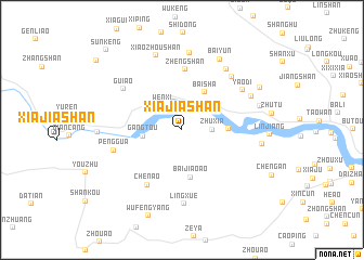 map of Xiajiashan