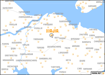 map of Xiajia