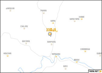 map of Xiaji