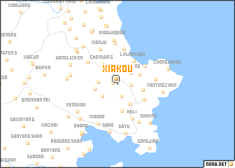 map of Xiakou