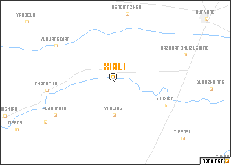 map of Xiali