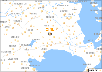 map of Xiali