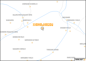 map of Xiamajiagou