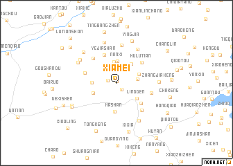 map of Xiamei