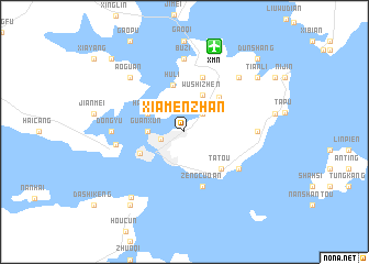 map of Xiamenzhan