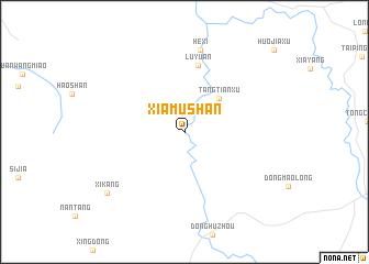 map of Xiamushan