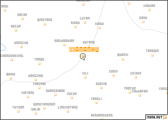 map of Xiananhu