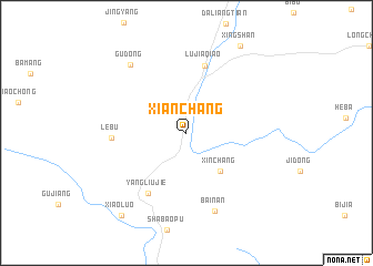 map of Xianchang